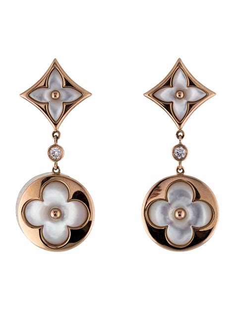 louis vuitton mother of pearl earrings|louis vuitton ombre blossom.